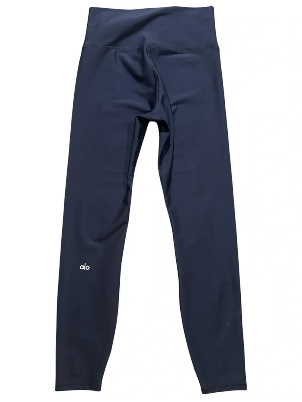 ALO Yoga High-Rise Navy Air-Lift Leggings Size Medium 25” Like New!! - Picture 5 of 8